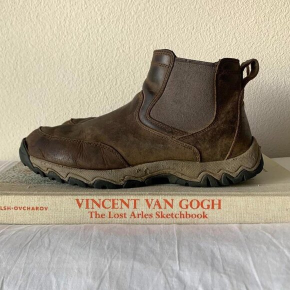 Duluth Trading Co Brown Leather Chelsea Boots Men's 10 - Picture 1 of 7